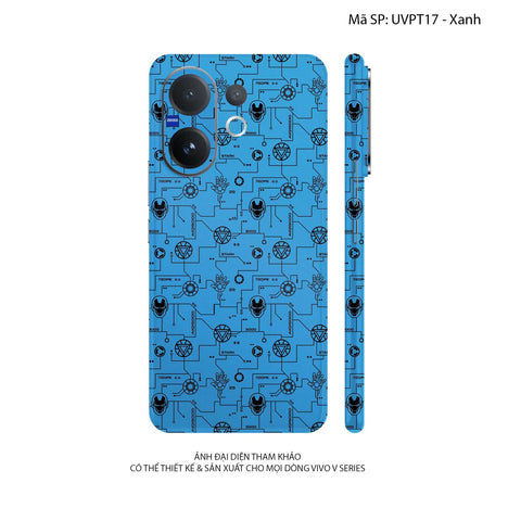 Dán Skin Vivo V60 Series Vân Nổi Iron Man | UVPT17