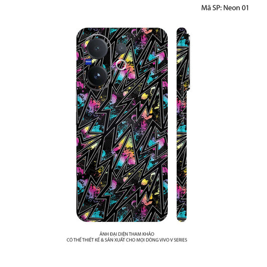Dán Skin Vivo V60 Series Vân Nổi Neon | UVPT19