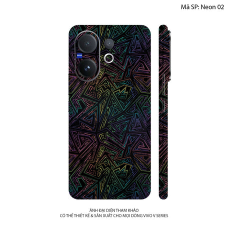 Dán Skin Vivo V60 Series Vân Nổi Neon | UVPT19