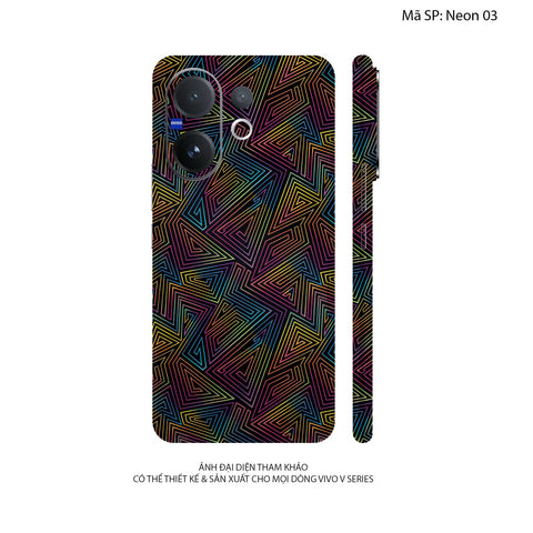 Dán Skin Vivo V60 Series Vân Nổi Neon | UVPT19