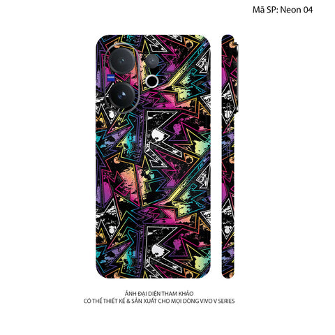 Dán Skin Vivo V60 Series Vân Nổi Neon | UVPT19