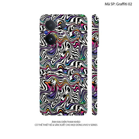 Dán Skin Vivo V60 Series Vân Nổi Graffiti | UVPT20
