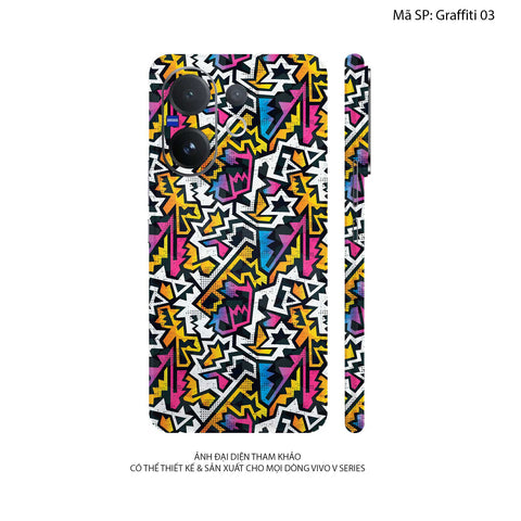 Dán Skin Vivo V60 Series Vân Nổi Graffiti | UVPT20