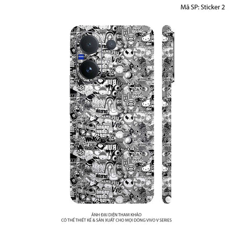 Dán Skin Vivo V60 Series Vân Nổi Sticker | UVPT22