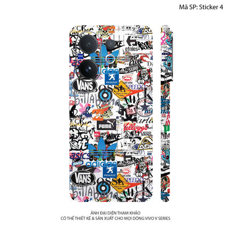 Dán Skin Vivo V60 Series Vân Nổi Sticker | UVPT22