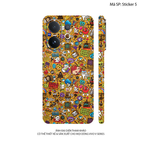 Dán Skin Vivo V60 Series Vân Nổi Sticker | UVPT22