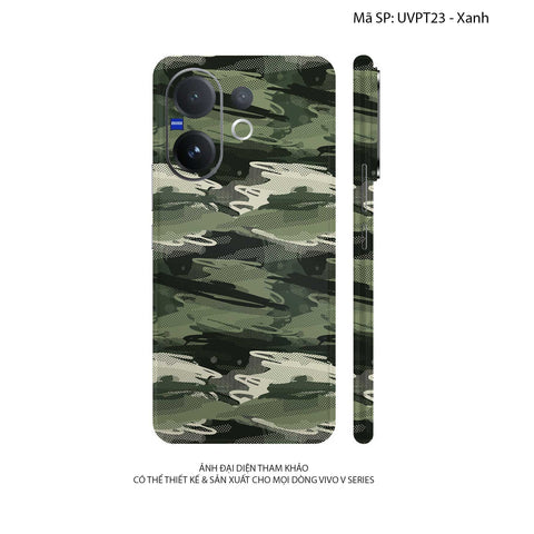 Dán Skin Vivo V60 Series Vân Nổi Camo SEAMLESS | UVPT23