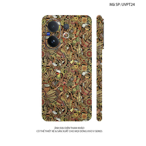 Dán Skin Vivo V60 Series Vân Nổi Pattern Native | UVPT24
