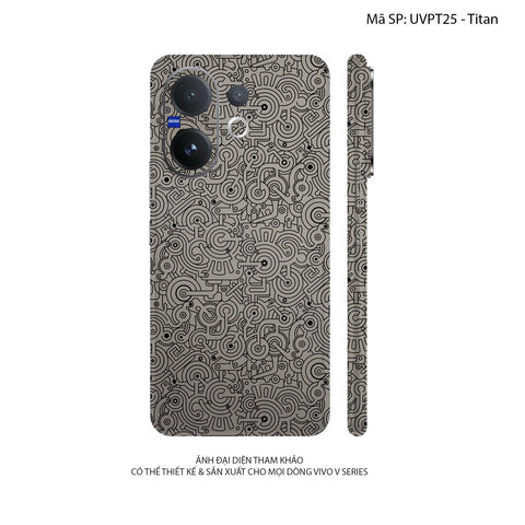 Dán Skin Vivo V60 Series Vân Nổi Pattern Machine | UVPT25