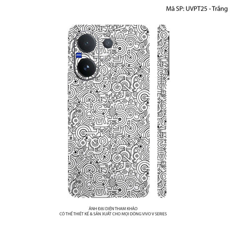 Dán Skin Vivo V60 Series Vân Nổi Pattern Machine | UVPT25