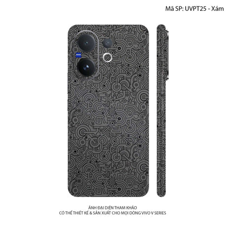 Dán Skin Vivo V60 Series Vân Nổi Pattern Machine | UVPT25