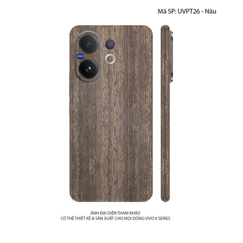 Dán Skin Vivo V60 Series Vân Nổi Pattern WOOD | UVPT26