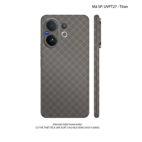 Dán Skin VivoV60 Series Vân Nổi Pattern BB | UVPT27