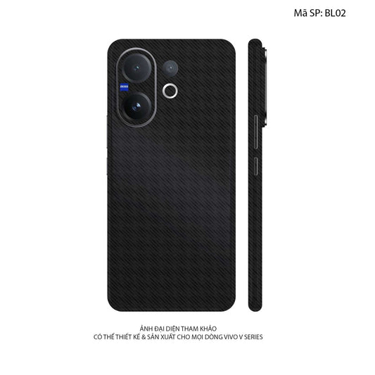 Dán Skin Vivo V60 Series Vân Nổi Pattern Black | UVPT28