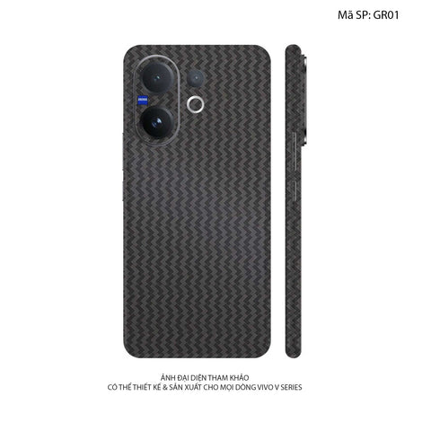 Dán Skin Vivo V60 Series Vân Nổi Pattern Grey | UVPT29