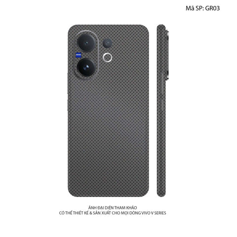 Dán Skin Vivo V60 Series Vân Nổi Pattern Grey | UVPT29