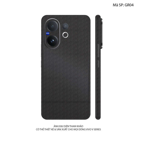 Dán Skin Vivo V60 Series Vân Nổi Pattern Grey | UVPT29