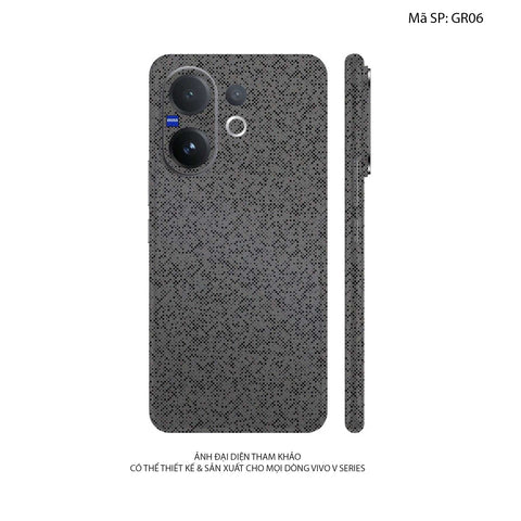 Dán Skin Vivo V60 Series Vân Nổi Pattern Grey | UVPT29