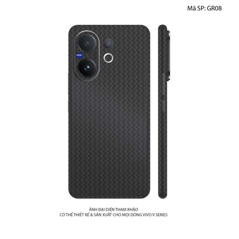 Dán Skin Vivo V60 Series Vân Nổi Pattern Grey | UVPT29