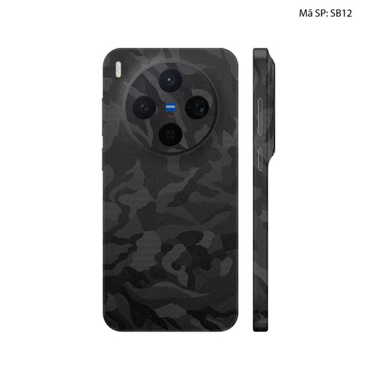 Dán Skin Vivo X300 Series Vân Camo Đen | SB12