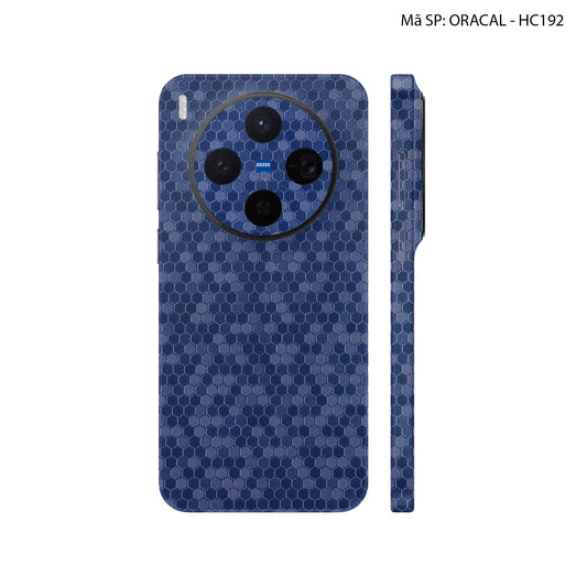 Dán Skin Vivo X300 Series Vân Tổ Ong Xanh | ORACAL-HC192