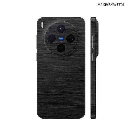 Dán Skin Vivo X300 Series Vân Xước Titan Đen | SKM-TT01