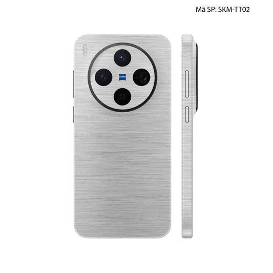 Dán Skin Vivo X300 Series Vân Xước Titan Bạc | SKM-TT02