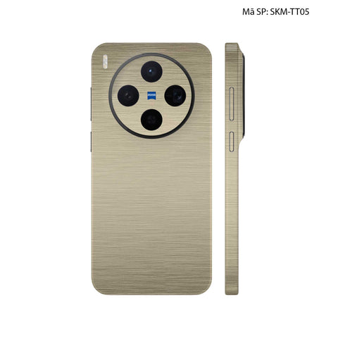 Dán Skin Vivo X300 Series Vân Xước Titan Vàng Sampanh | SKM-TT05