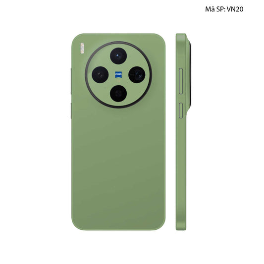 Dán Skin Vivo X300 Series Đổi Màu Xanh Rêu Nhạt | VN20