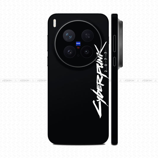 Dán Skin Vivo X300 Series In Hình Cyberpunk Trắng Đen 05