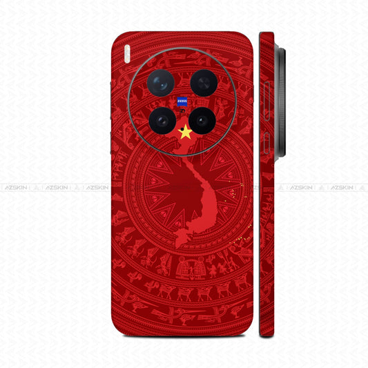 Dán Skin Vivo X300 Series In Hình Trống Đồng Bản Đồ Việt Nam