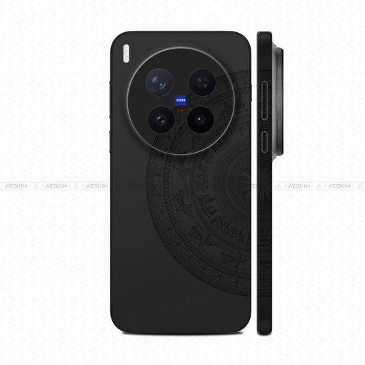 Dán Skin Vivo X300 Series In Hình Trống Đồng Đen