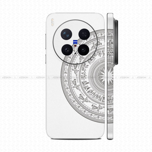 Dán Skin Vivo X300 Series In Hình Trống Đồng Trắng
