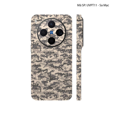 Dán Skin Vivo X300 Series Vân Nổi Camo Digital | UVPT11