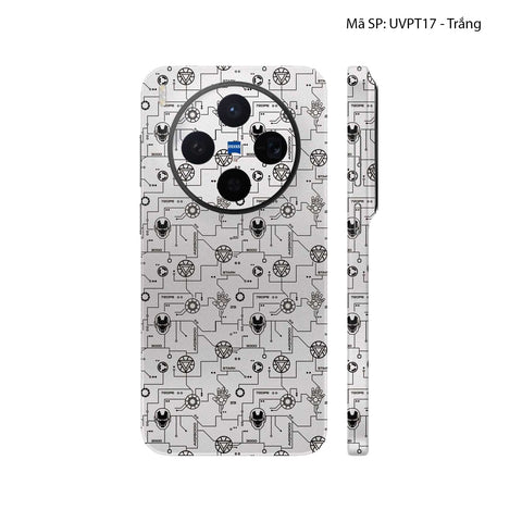 Dán Skin Vivo X300 Series Vân Nổi Iron Man | UVPT17