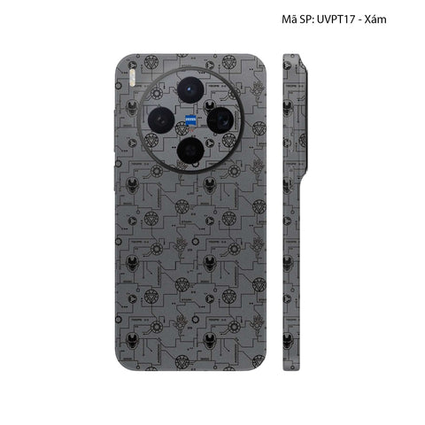 Dán Skin Vivo X300 Series Vân Nổi Iron Man | UVPT17