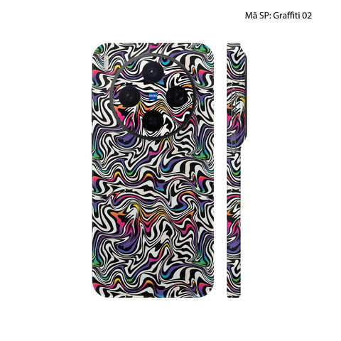 Dán Skin Vivo X300 Series Vân Nổi Graffiti | UVPT20