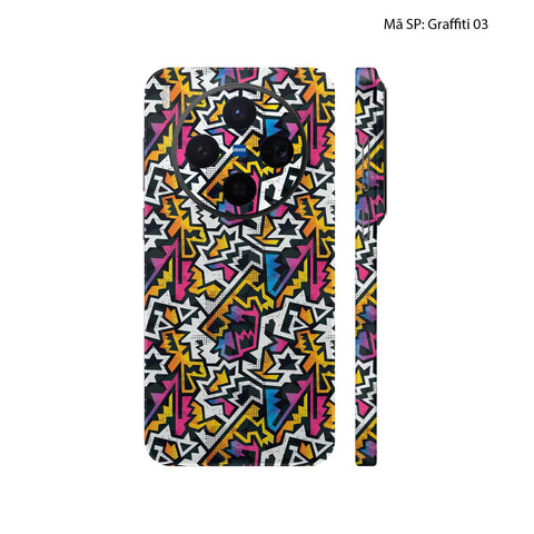 Dán Skin Vivo X300 Series Vân Nổi Graffiti | UVPT20