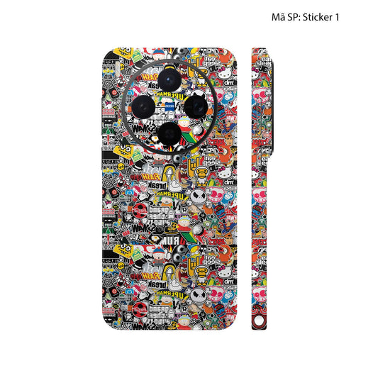 Dán Skin Vivo X300 Series Vân Nổi Sticker | UVPT22