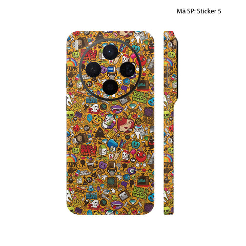 Dán Skin Vivo X300 Series Vân Nổi Sticker | UVPT22