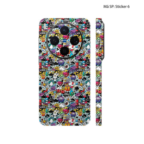 Dán Skin Vivo X300 Series Vân Nổi Sticker | UVPT22