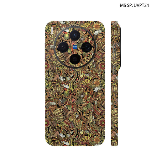 Dán Skin Vivo X300 Series Vân Nổi Pattern Native | UVPT24