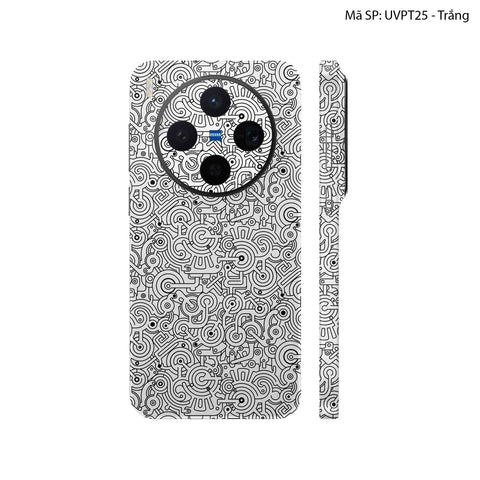 Dán Skin Vivo X300 Series Vân Nổi Pattern Machine | UVPT25