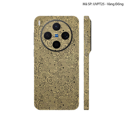 Dán Skin Vivo X300 Series Vân Nổi Pattern Machine | UVPT25