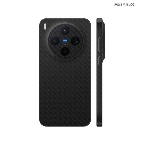 Dán Skin Vivo X300 Series Vân Nổi Pattern Black | UVPT28