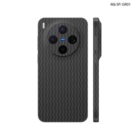 Dán Skin Vivo X300 Series Vân Nổi Pattern Grey | UVPT29