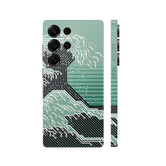Dán Skin Samsung Galaxy S24 Series Hình Waves Technology