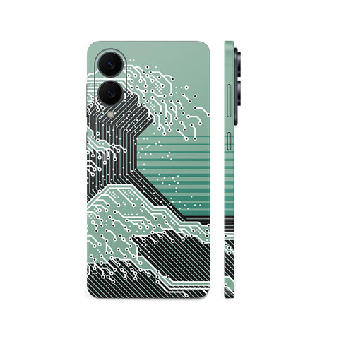 Dán Skin Samsung Galaxy S25 Series Hình Waves Technology