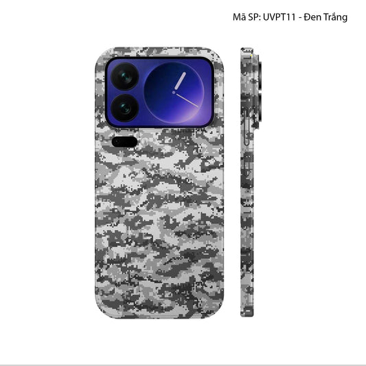 Dán Skin Xiaomi 17 Series Vân Nổi Camo Digital | UVPT11