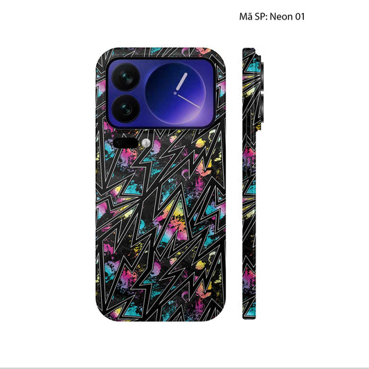 Dán Skin Xiaomi 17 Series Vân Nổi Neon | UVPT19